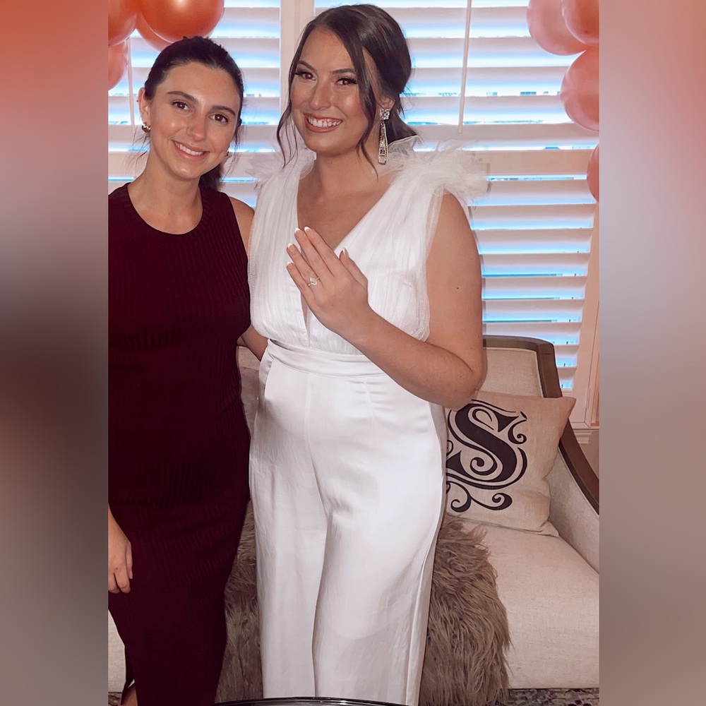 Elegant White Tulle Jumpsuit